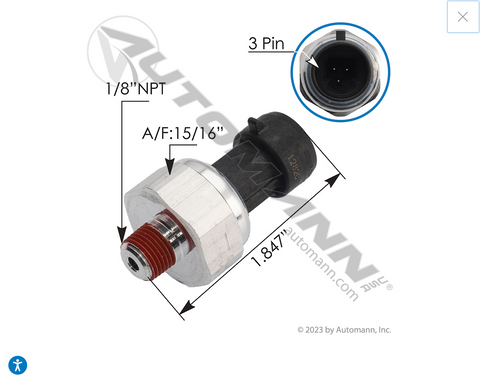 577.46629OE - Transducer Pressure Freightliner - Nick's Truck Parts