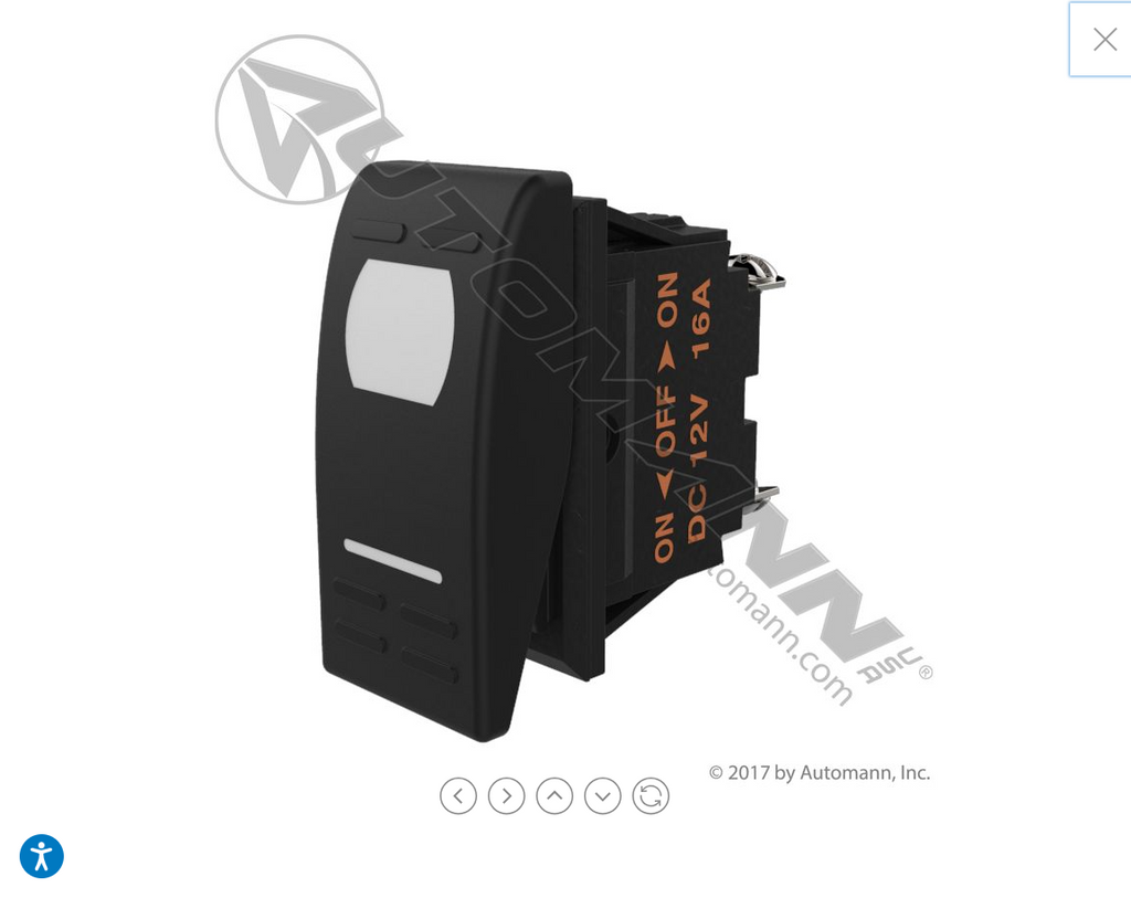 577.3056- Rocker Switch On/Off/On Illuminated - Nick's Truck Parts