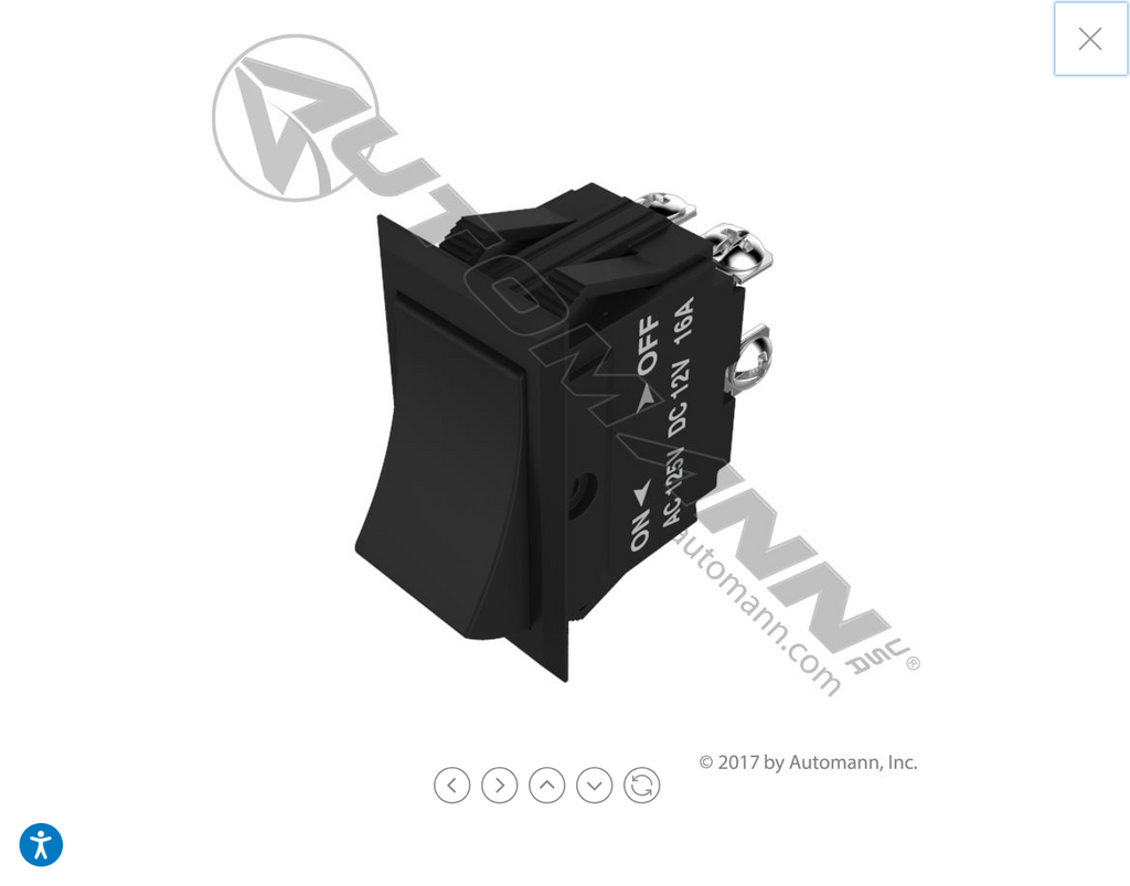 577.3058 - Rocker Switch On/Off - Nick's Truck Parts