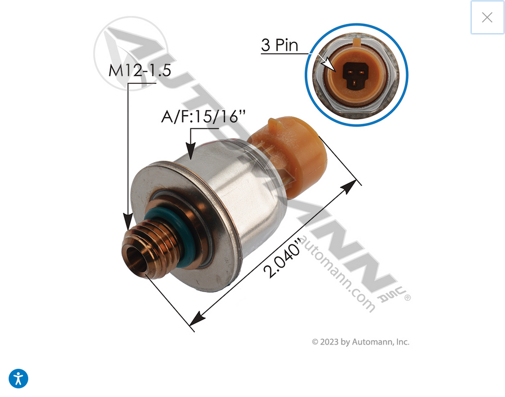 577.55546OE- Injector Control Pressure Sensor IHC - Nick's Truck Parts