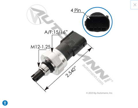 577.55584OE- Pressure Temperature Sender AC IHC - Nick's Truck Parts