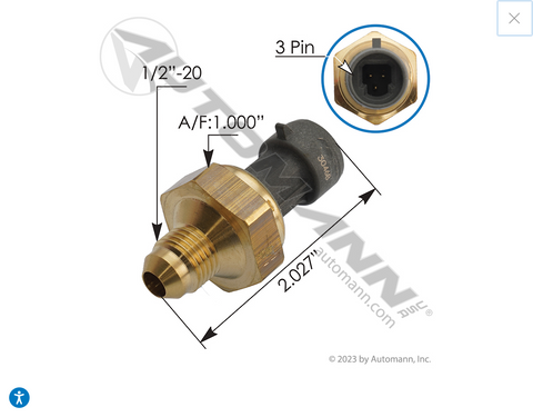 577.55622OE - Exhaust Back Pressure Sensor IHC - Nick's Truck Parts