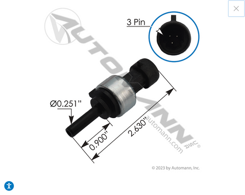 577.59507OE - Air Brake Pressure Sensor Paccar - Nick's Truck Parts