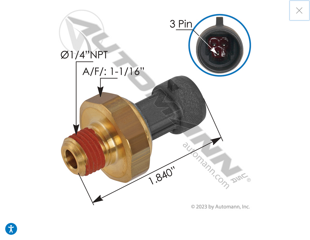 577.62533OE- Boost Pressure Sensor Mack - Nick's Truck Parts