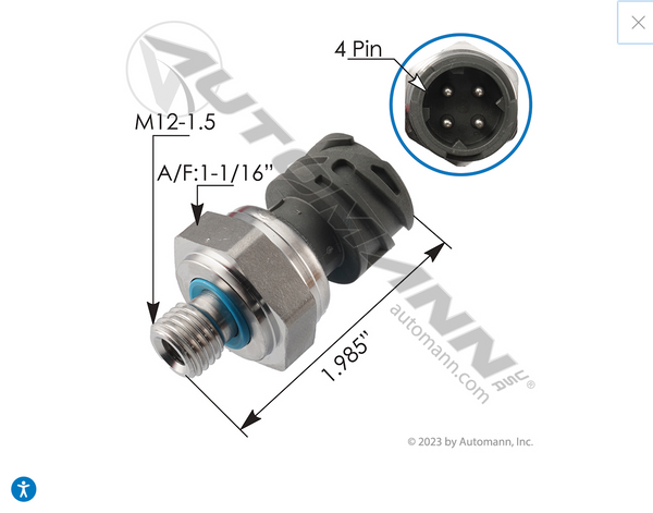 pipileo  577.75525OE - Pressure Sensor PreTurbo Peterbilt – Nick's