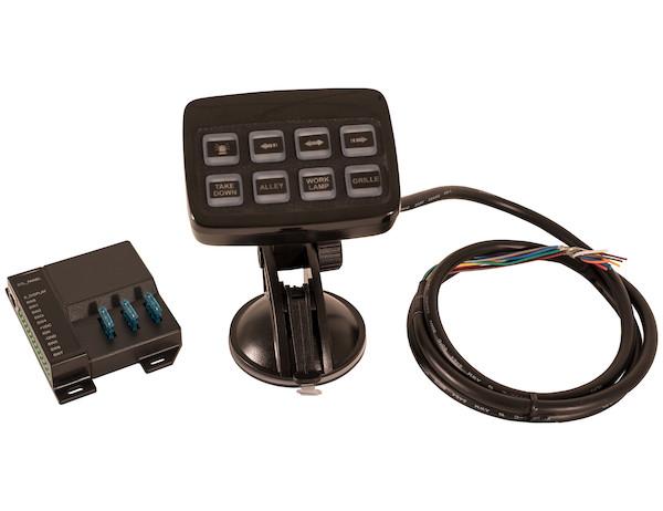 6391209-Buyers-8 Function Programmable Pre-Wired Switch Panel For Lightbar Operation - Nicks Truck Parts
