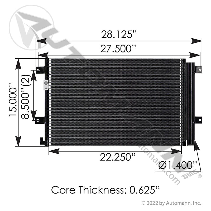 813.54102 - Condenser Hino - Nick's Truck Parts