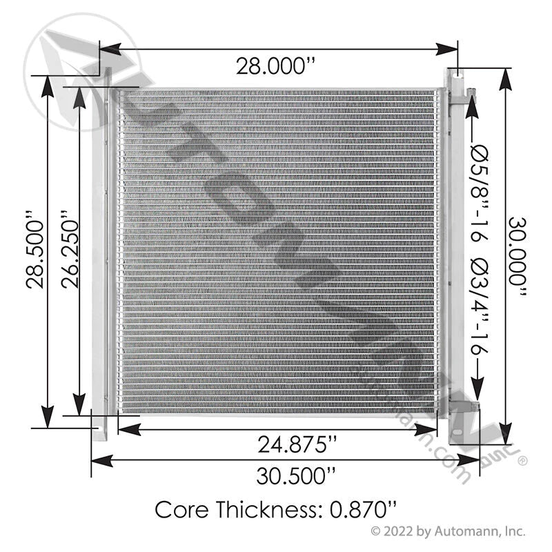 813.55104 - Condenser IHC - Nick's Truck Parts