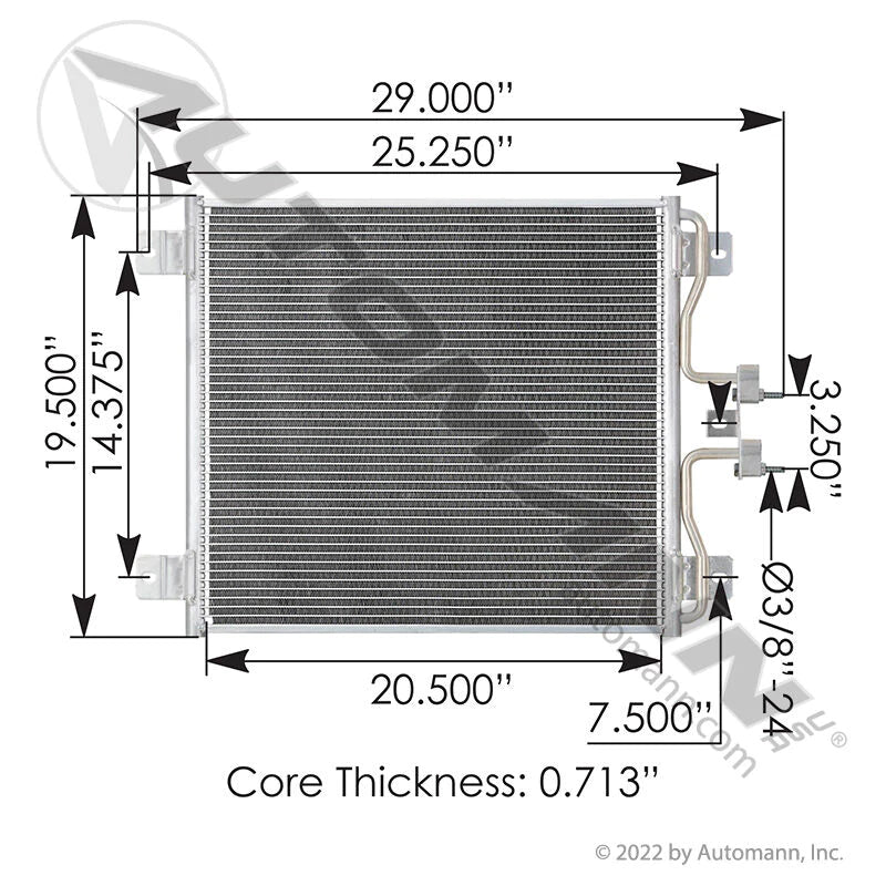 813.55105 - Condenser IHC - Nick's Truck Parts