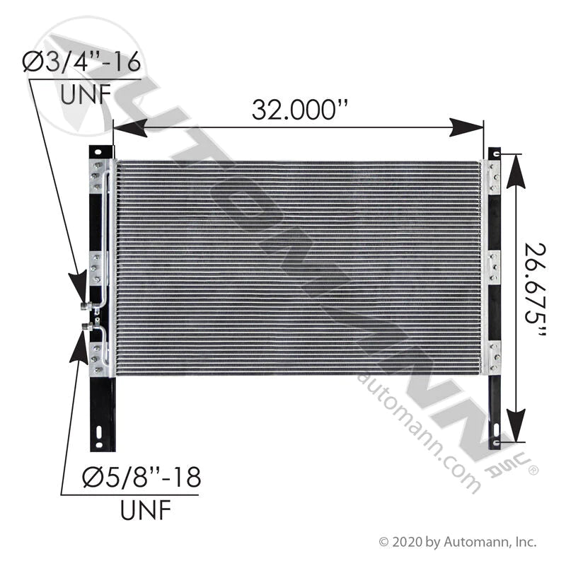 813.55110 - Condenser IHC - Nick's Truck Parts