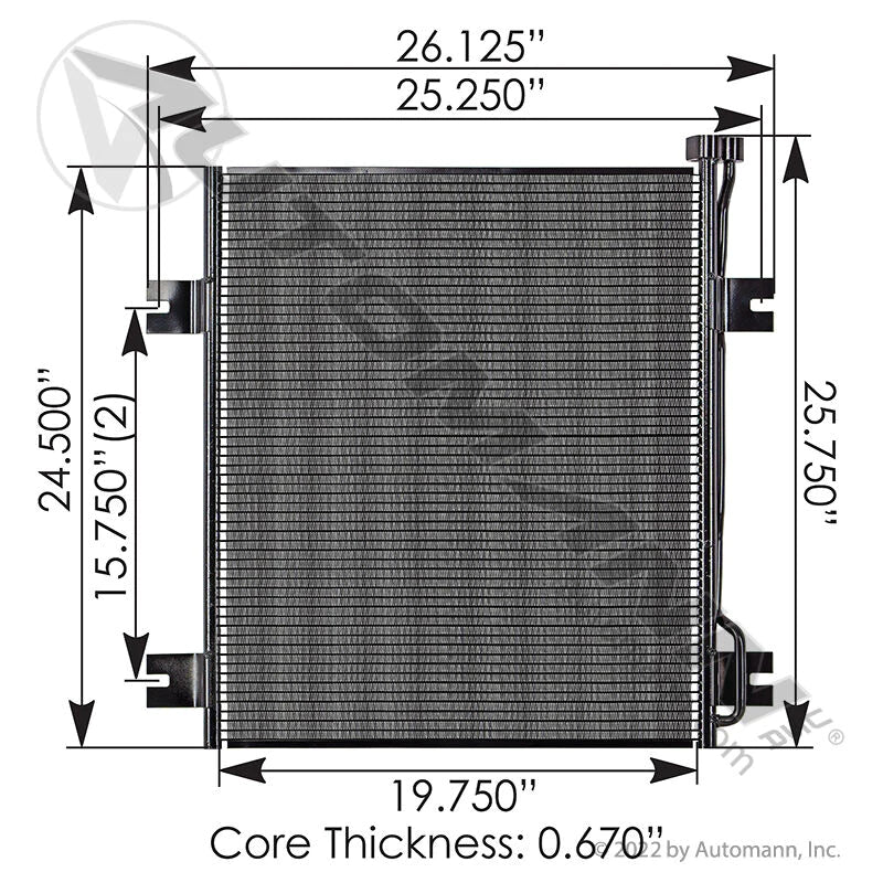 813.55112 - Condenser IHC - Nick's Truck Parts