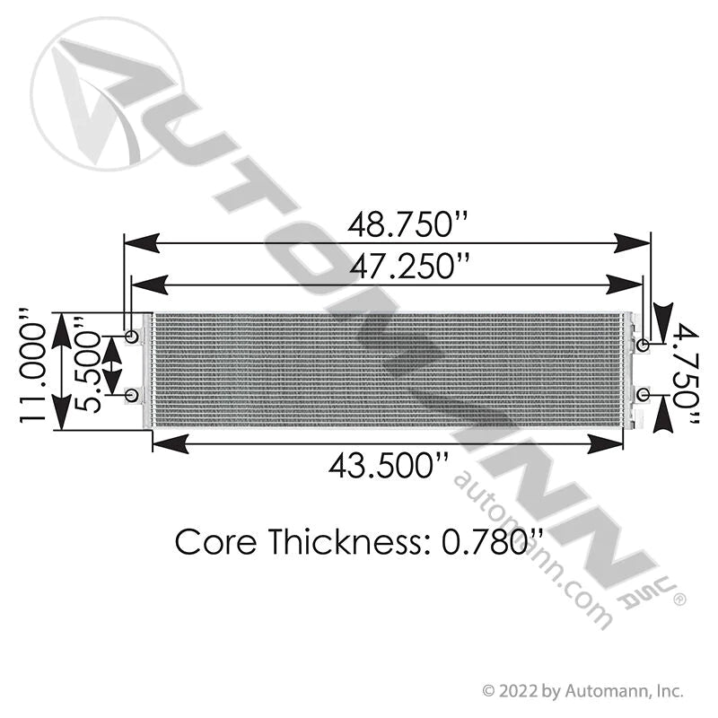 813.55119 - Condenser IHC - Nick's Truck Parts