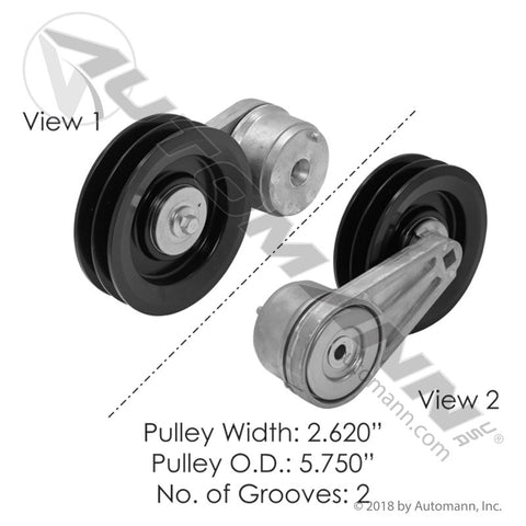 816.49606- Continental Elite Tensioner Assembly - Nick's Truck Parts