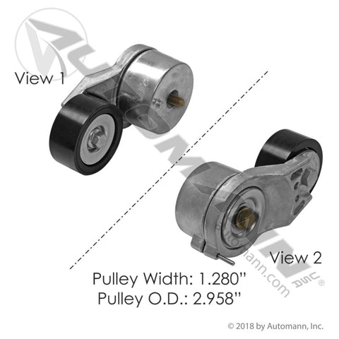 816.49610- Continental Elite Tensioner Assembly - Nick's Truck Parts