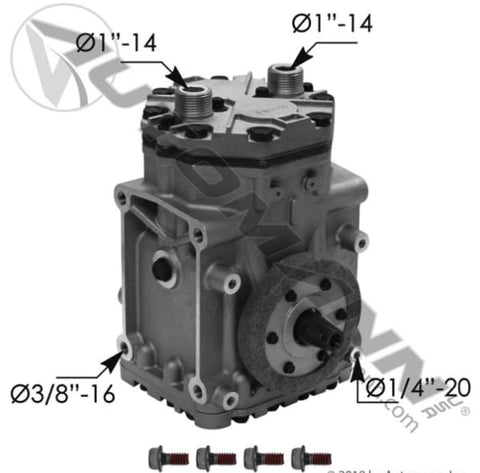 830.31105-Air Conditioning Compressor ER210R Type, (product_type), (product_vendor) - Nick's Truck Parts