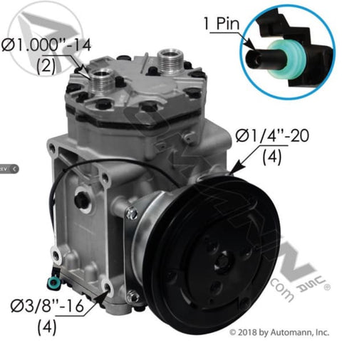 830.31107-Air Conditioning Compressor ET210L Type, (product_type), (product_vendor) - Nick's Truck Parts