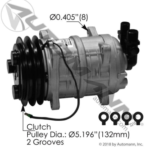 830.31401-Air Conditioning Compressor TM15 Type, (product_type), (product_vendor) - Nick's Truck Parts