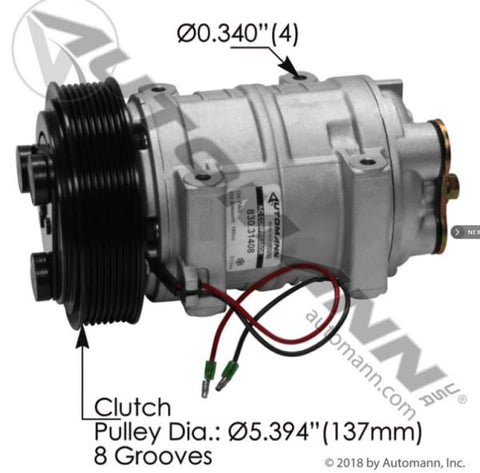 830.31408-Air Conditioning Compressor TM21 Type, (product_type), (product_vendor) - Nick's Truck Parts