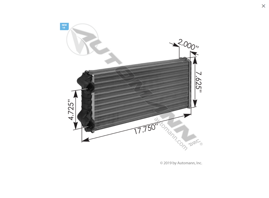 830.47108BE - Heater Core Volvo Behr - Nick's Truck Parts