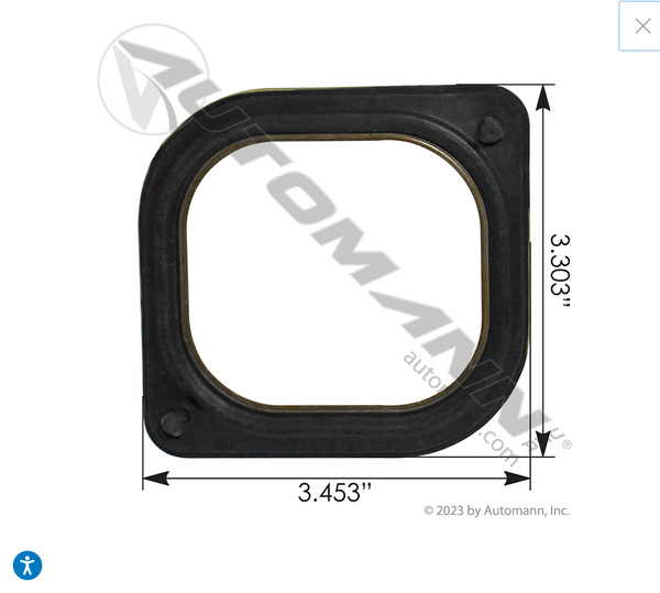 840.IM46381EL Intake Manifold Gasket DD13 DD15 Nick's Truck Parts