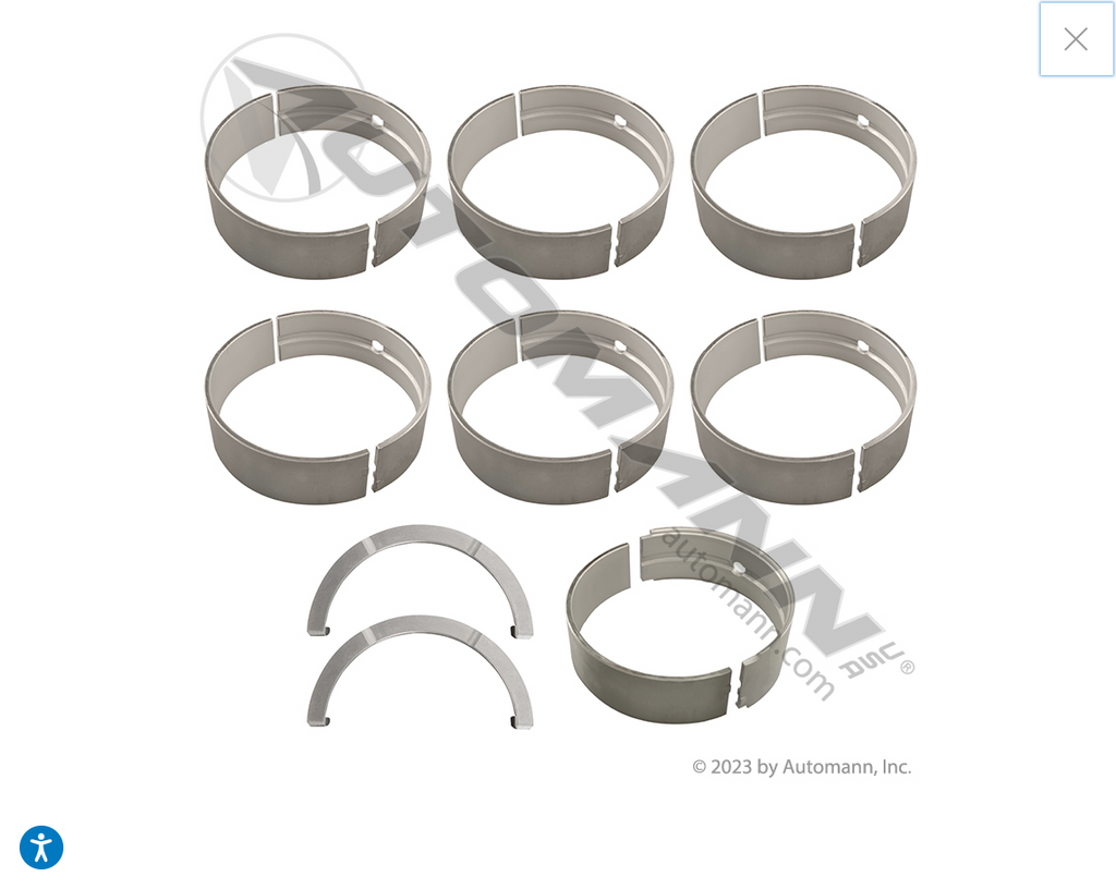 840.MS238440MA - Engine Main Bearing Set Detroit Diesel - Nick's Truck Parts