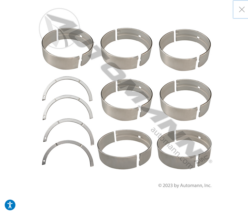 840.MS90919MA - Engine Main Bearing Set Cummins - Nick's Truck Parts