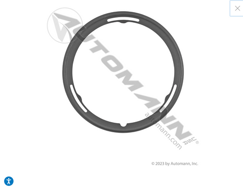 840.T927187GEL - Turbo Diffuser Pipe Gasket Volvo D13 - Nick's Truck Parts