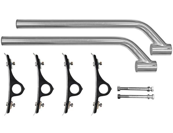 8591001 -Buyers Black Powder Coated Poly Fender Mounting Kit - Nicks Truck Parts
