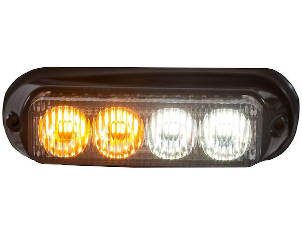 Buyers-8891132-Rectangular Amber/Clear LED Mini Strobe, 12-24V, (product_type), (product_vendor) - Nicks Truck Parts