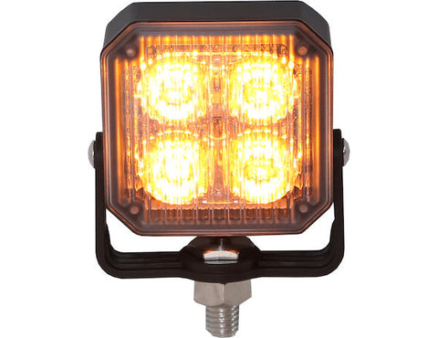 8891800 -Buyers- Post-Mounted 3 Inch Amber LED Strobe Light - Nick's Truck Parts