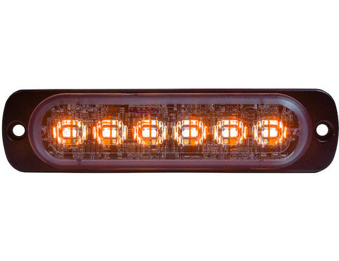 8892102 -Buyers- Amber/Clear Dual Color Thin 4.5 Inch Wide LED Strobe Light - Nick's Truck Parts