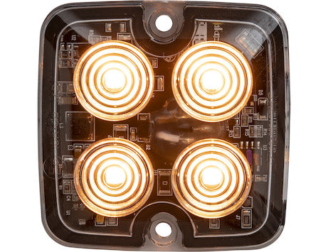 8892140- Buyers Ultra Thin Square 2 Inch LED Strobe Light - Amber - Nicks Truck Parts