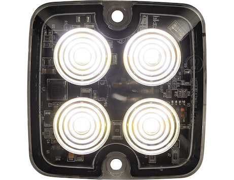 8892141- Buyers Ultra Thin Square 2 Inch LED Strobe Light - Clear - Nicks Truck Parts