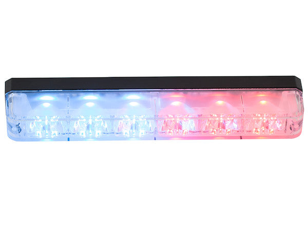 8892805 -Buyers- Ultra Bright Narrow Profile Blue/Red LED Strobe Light - Nicks Truck Parts