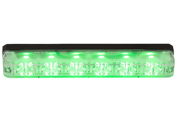8892809 -Buyers- Ultra Bright Narrow Profile Green LED Strobe Light - Nick's Truck Parts