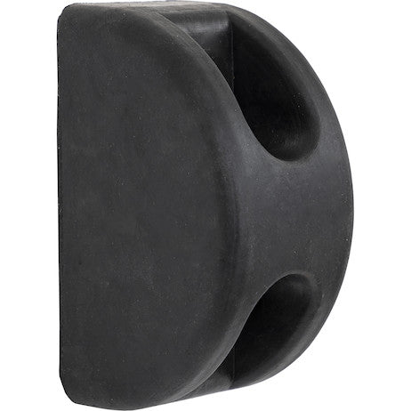 Buyers -B5801- D-Shaped Molded Rubber Bumper - 3 X 3-1/2 X 6 Inch Tall - Single - Nicks Truck Parts