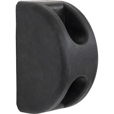 Buyers -B5801- D-Shaped Molded Rubber Bumper - 3 X 3-1/2 X 6 Inch Tall - Single - Nick's Truck Parts