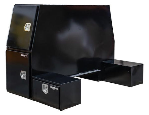 BP855548B- Buyers- Black Steel L-Pack Truck Box With Offset Floor - Nicks Truck Parts