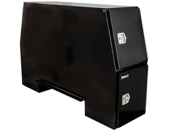 BP925824B - Buyers- 58x24x92 Inch Black Steel Backpack Truck Tool Box - 8.5 Inch Offset Floor - Nicks Truck Parts