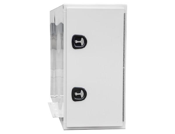 BP964824WLL -Buyers- White Steel Straight Side Backpack Truck Box With Adjustable Shelving - Nicks Truck Parts