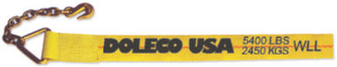 DC23105430- 4" Winch Strap with Chain Anchor 30' - Nick's Truck Parts