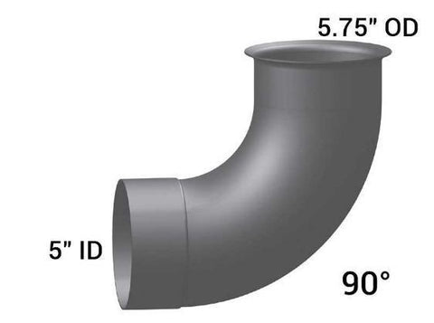 FL-14120-Elbow,5in.90 Deg ID/Flare Alz, (product_type), (product_vendor) - Nick's Truck Parts