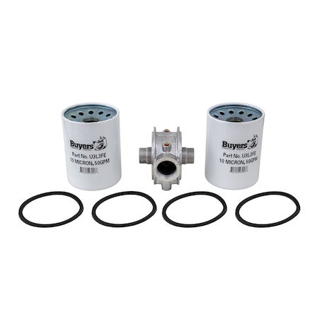 HFA31015 -Buyers 100 GPM Return Line Filter Assembly 1-1/2 Inch NPT/10 Micron/15 PSI Bypass - Nick's Truck Parts