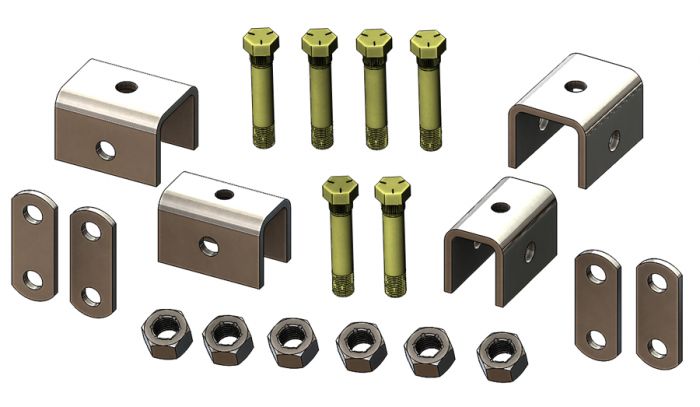 HK093221- Hanger Kit for Single Axle - Nick's Truck Parts