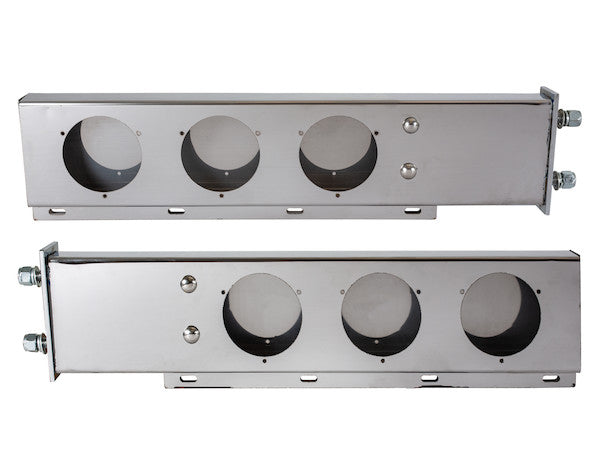 LB6303SST -Buyers-30 Inch Stainless Steel Light Boxes With Mudflap Mounts - Complete Kit (Includes Driver And Passenger Side Boxes) - Nicks Truck Parts