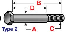 LT07126- SHACKLE BOLT ASSY (PKG of 4) - Nick's Truck Parts