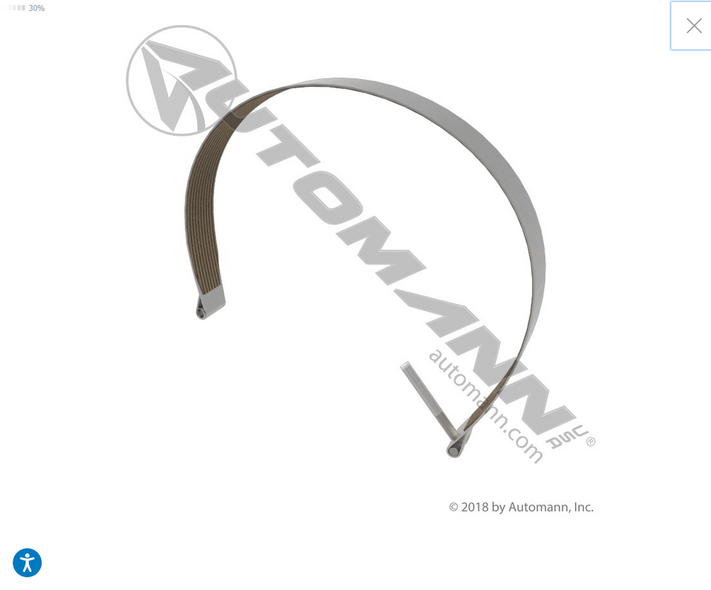 M203124P - Fuel Tank Strap Polished Peterbilt - Nick's Truck Parts