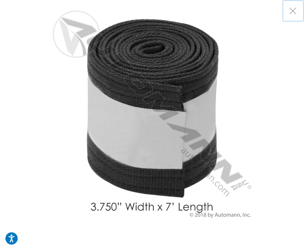 M203313-7 - Fuel Tank Webbing 7ft OAL Peterbilt - Nick's Truck Parts