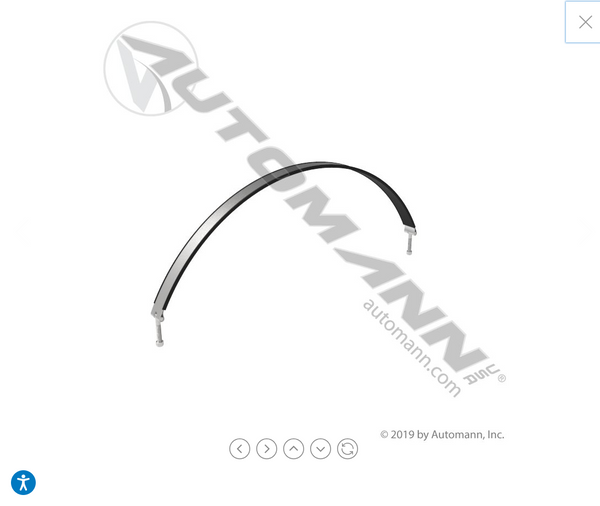 M203922 Fuel Tank Strap Reefer NonPolished Nick's Truck Parts