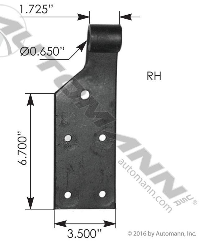 MIH11-International Shock Bracket RH, (product_type), (product_vendor) - Nick's Truck Parts